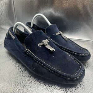 Calvin Klein Men Loafers Blue Suede Very Nice